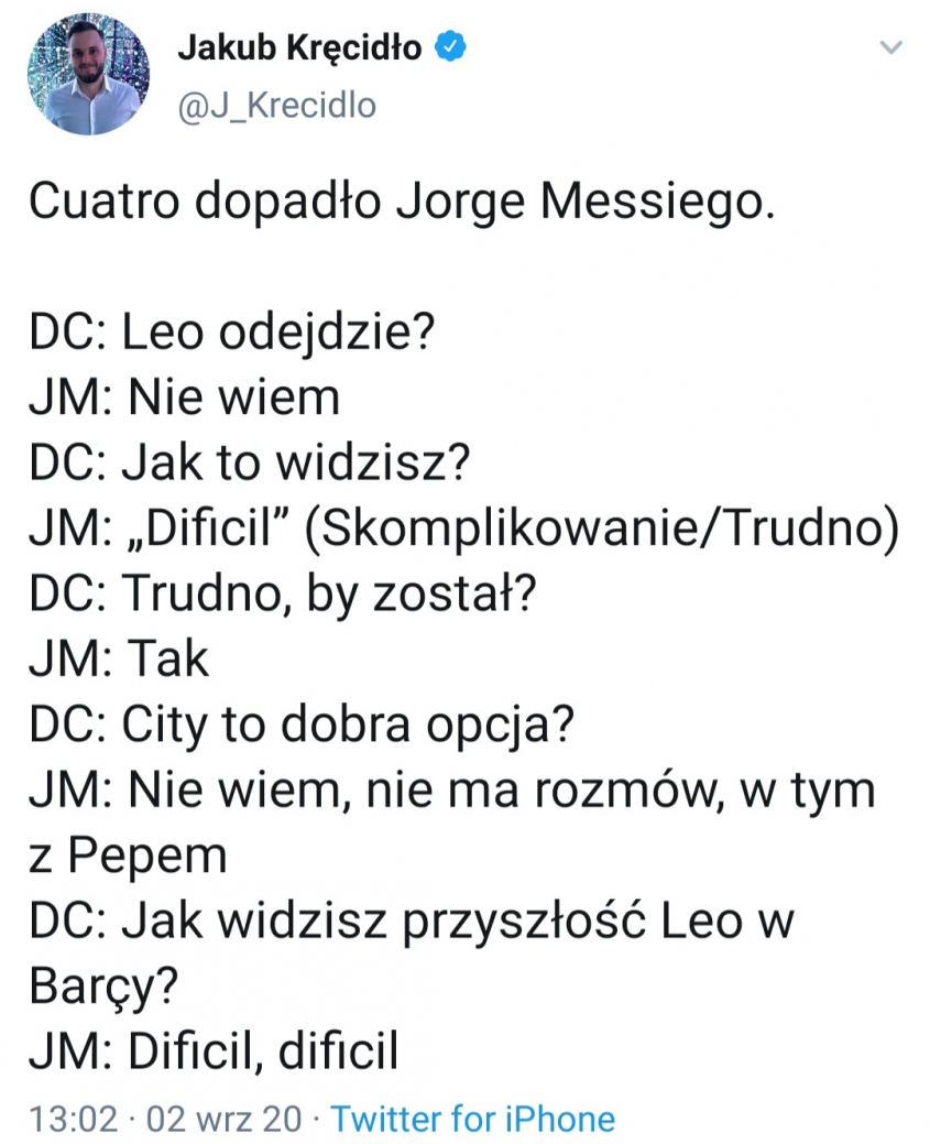 DIALOG ojca Messiego z dziennikarzem!